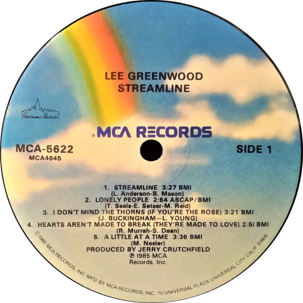 Lee Greenwood : Streamline (LP, Album)