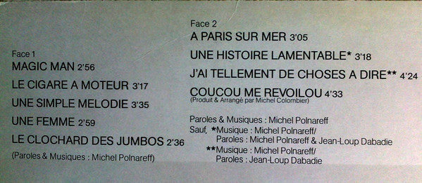Michel Polnareff : Coucou Me Revoilou (LP, Album)