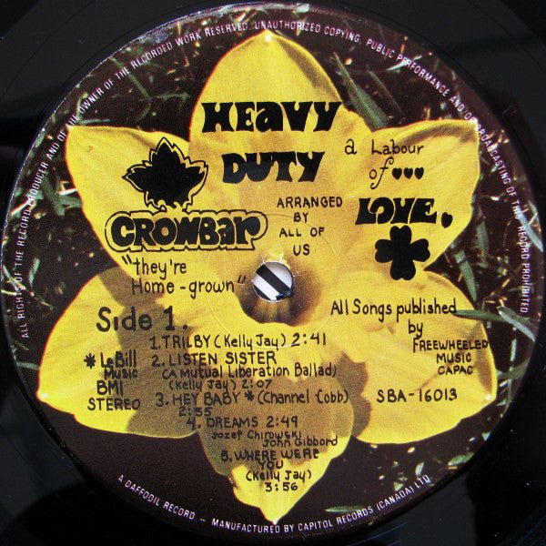 Crowbar (3) : Heavy Duty (LP, Album)