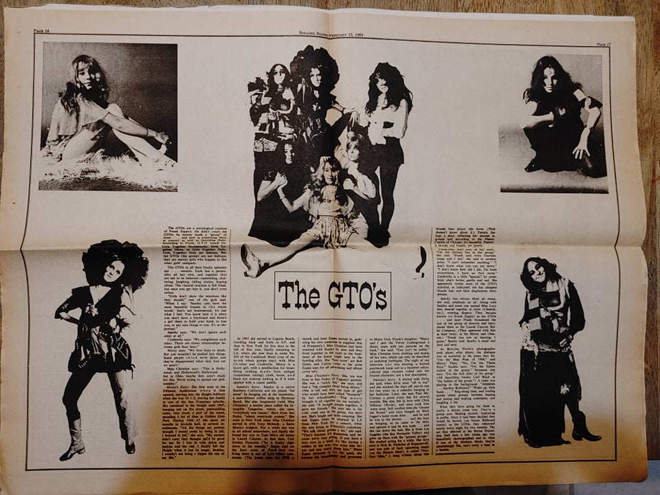 Rolling Stone Magazine The Groupies No. 27 February 15, 1969