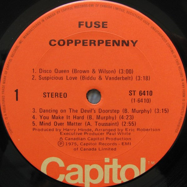 Rich Wamil & Copperpenny : Fuse (LP, Album)