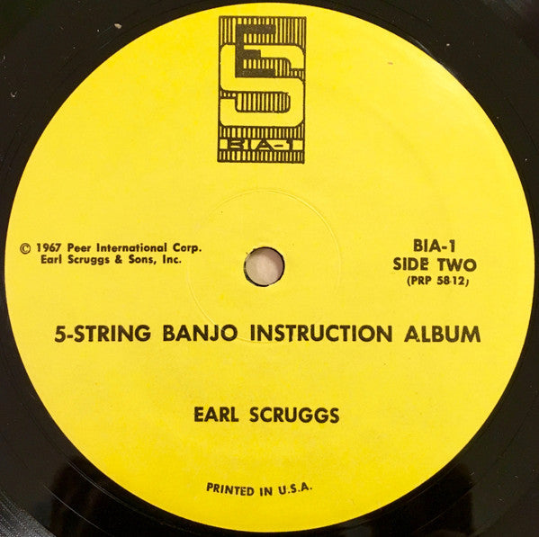 Earl Scruggs : 5-String Banjo Instruction Album (LP, Album)