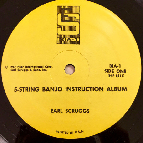 Earl Scruggs : 5-String Banjo Instruction Album (LP, Album)