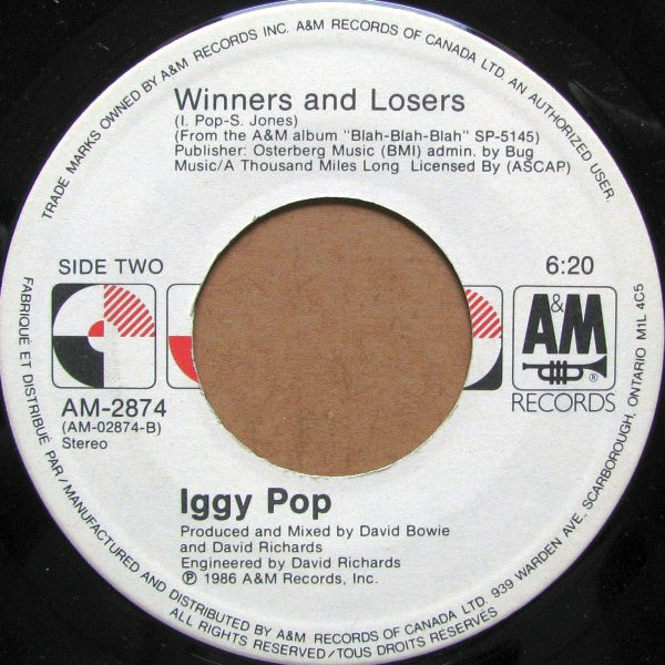 Iggy Pop : Cry For Love (7", Single)