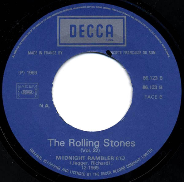 The Rolling Stones : Love In Vain (7", Single)