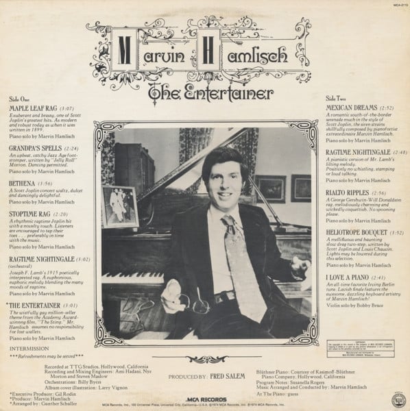 Marvin Hamlisch : The Entertainer (LP, Album)