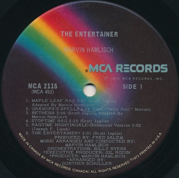 Marvin Hamlisch : The Entertainer (LP, Album)