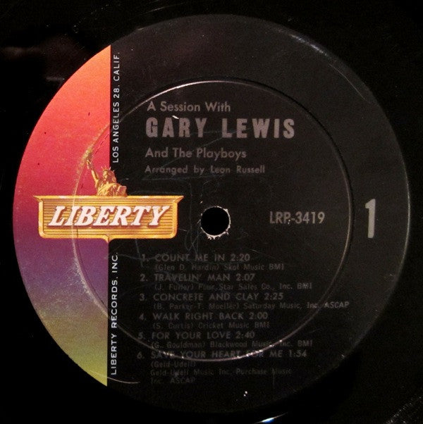 Gary Lewis & The Playboys : A Session With Gary Lewis And The Playboys (LP, Album, Mono)