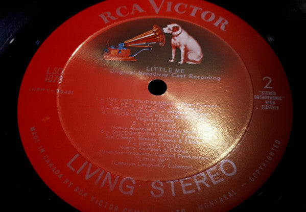 Sid Caesar With Virginia Martin And Nancy Andrews (2) : Little Me (The Original Broadway Cast Recording) (LP, Album)
