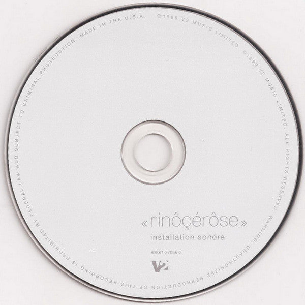 Rinôçérôse : Installation Sonore (CD, Album, Sil)