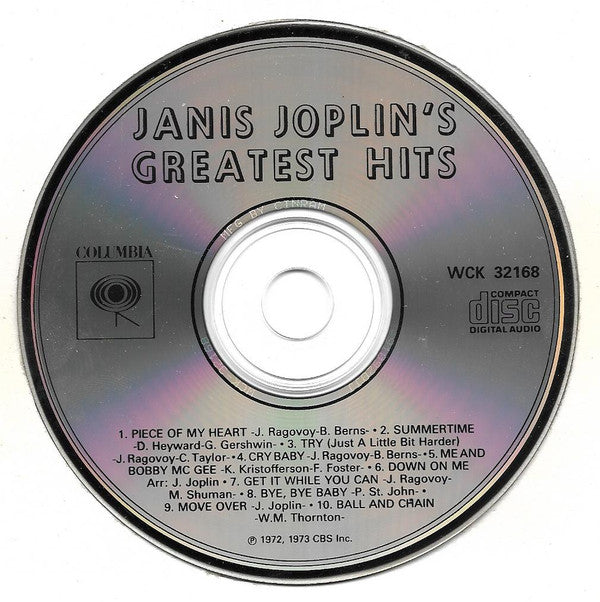 Janis Joplin : Janis Joplin's Greatest Hits (CD, Comp)