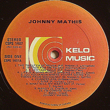 Johnny Mathis : Sincerely Yours (LP, Comp)