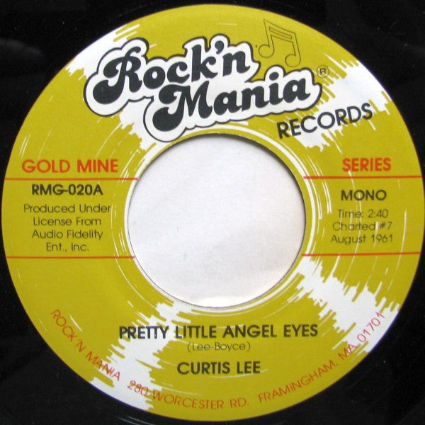Curtis Lee / The Five Satins : Pretty Little Angel Eyes / In The Still Of The Nite (7", Single, Mono, RE)
