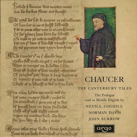Chaucer*, Nevill Coghill, Norman Davis (3), John Burrow : Prologue To The Canterbury Tales Read In Middle English (LP, Mono)