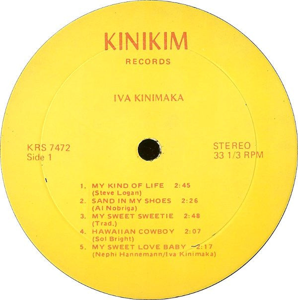 Iva Kinimaka : Iva (LP, Album)