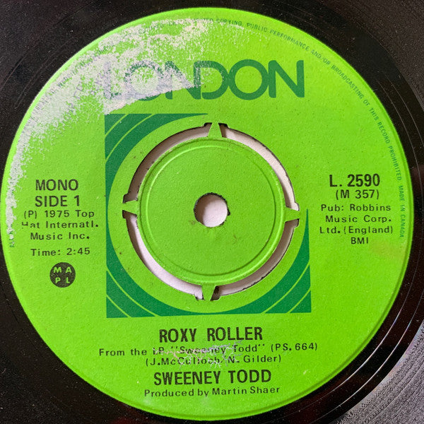 Sweeney Todd : Roxy Roller (7", Single, Mono, Pus)