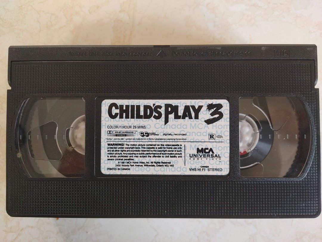 Child's Play 3 VHS