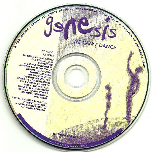 Genesis : We Can't Dance (CD, Album, Club)