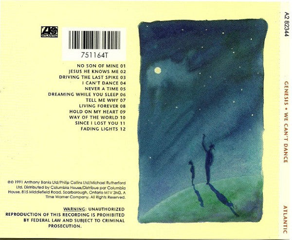 Genesis : We Can't Dance (CD, Album, Club)