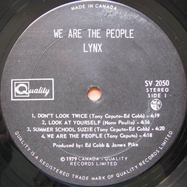 Lynx (17) : We Are The People (LP, Album)