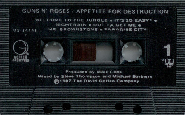 Guns N' Roses : Appetite For Destruction (Cass, Album, Dol)