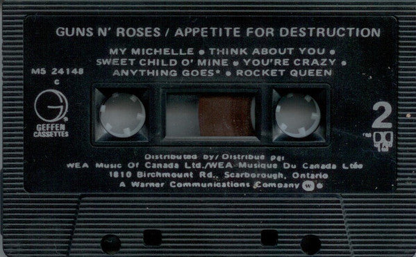 Guns N' Roses : Appetite For Destruction (Cass, Album, Dol)