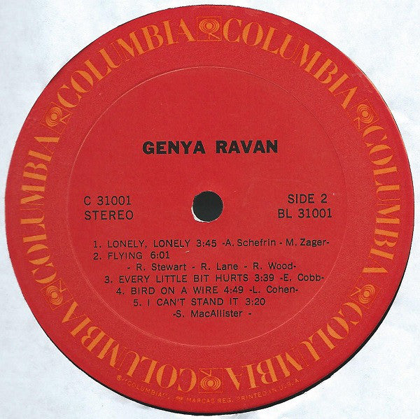 Genya Ravan : Genya Ravan (LP, Album, Ter)