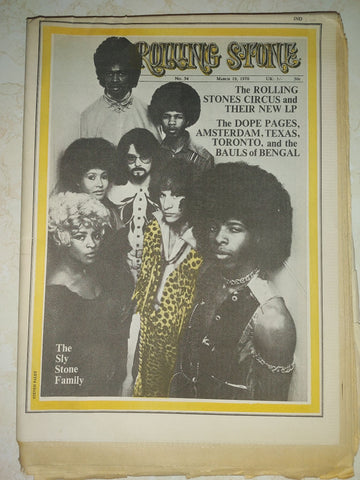 Rolling Stone Magazine March 19, 1970 Issue #54 The Sly Stone Family