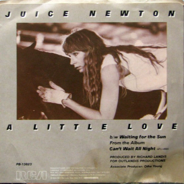 Juice Newton : A Little Love / Waiting For The Sun (7", Single)