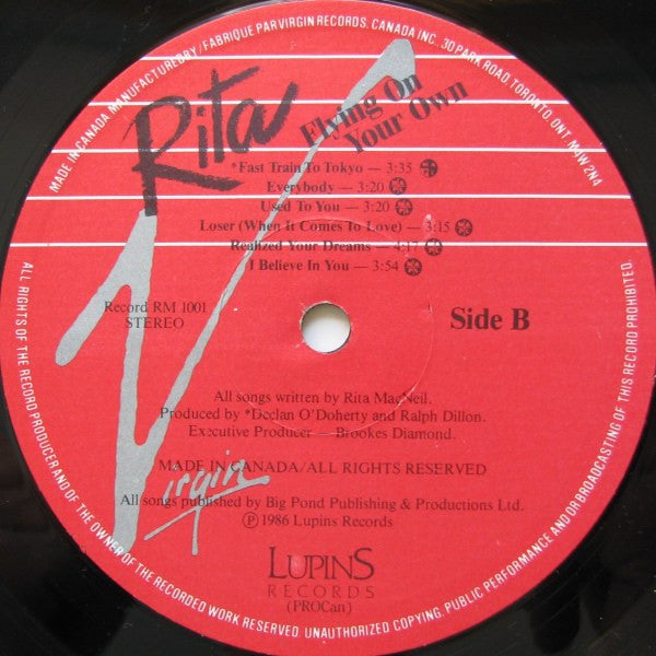 Rita* : Flying On Your Own (LP, Album)