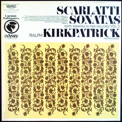 Domenico Scarlatti / Ralph Kirkpatrick : Sixty Sonatas In Two Volumes, Volume 2 (2xLP, RE + Box)