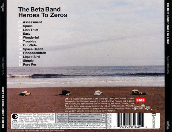 The Beta Band : Heroes To Zeros (CD, Album, Copy Prot.)