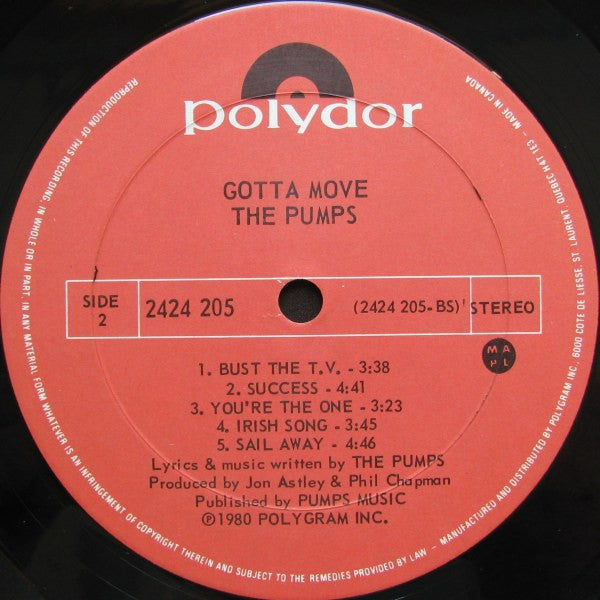 The Pumps (3) : Gotta Move (LP, Album)