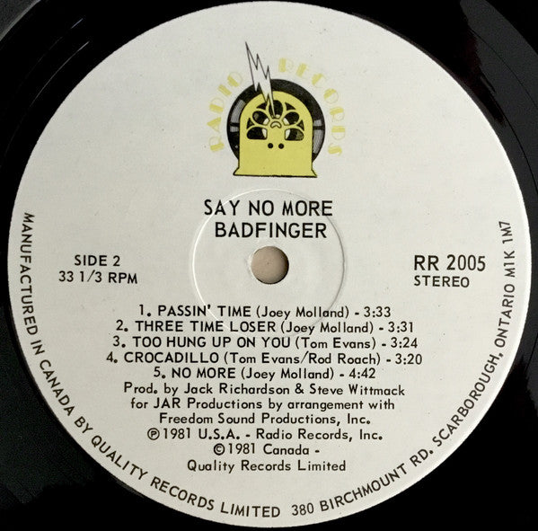 Badfinger : Say No More (LP, Album)