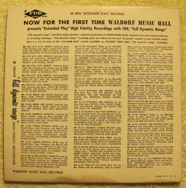 "Knuckles" O'Toole* : Honky Tonk Piano (7", EP)