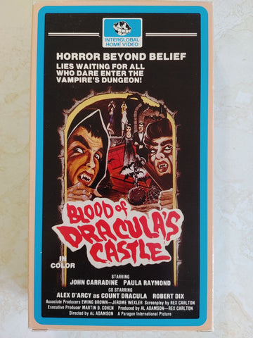 Blood of Dracula's Castle VHS