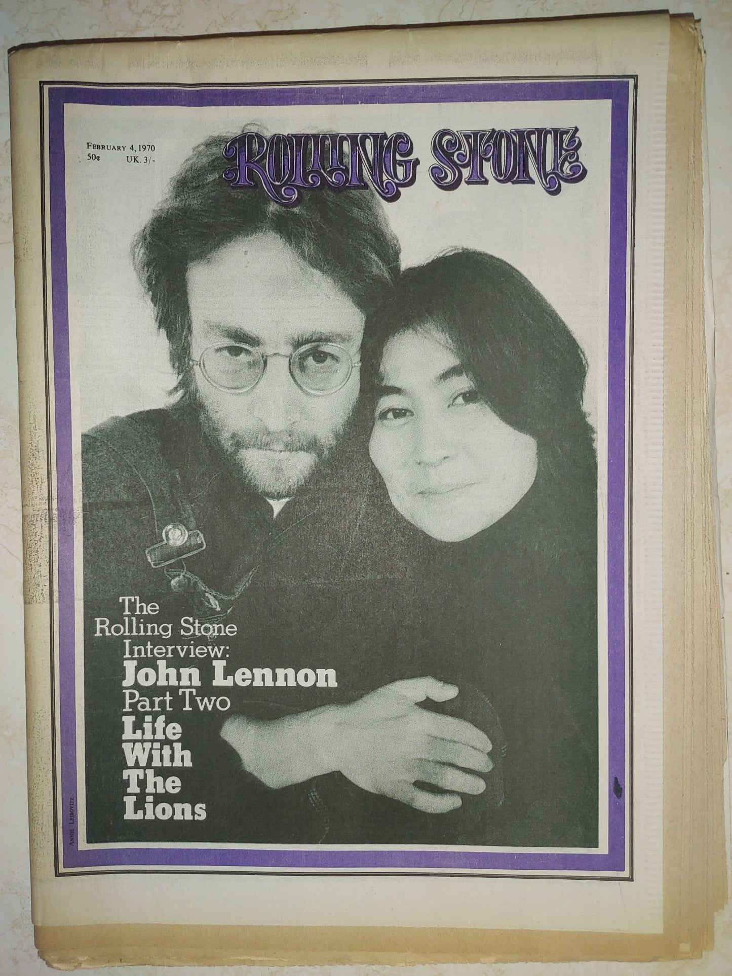 Rolling Stone Magazine Feb. 4, 1970 Issue #75 John Lennon