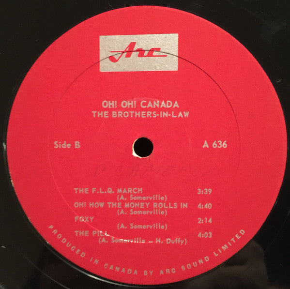 The Brothers-In-Law : Oh! Oh! Canada (LP, Album, Mono)