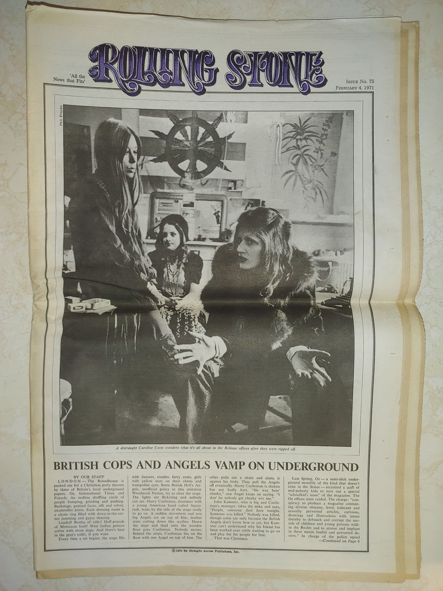 Rolling Stone Magazine Feb. 4, 1970 Issue #75 John Lennon