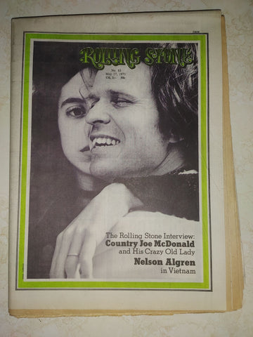 Rolling Stone Magazine May 27, 1971 Issue # 83 Country Joe McDonald