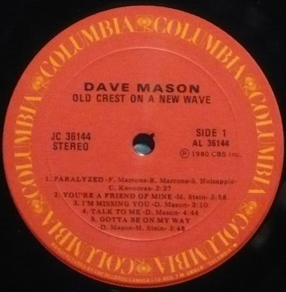Dave Mason : Old Crest On A New Wave (LP, Album)