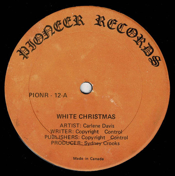 Carlene Davis : White Christmas / Wondering Now (12", Single)