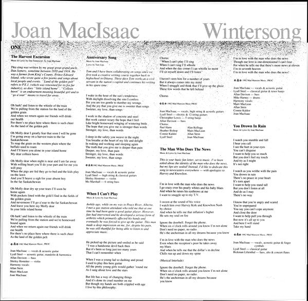 Joan MacIsaac : Wintersong (LP, Album)