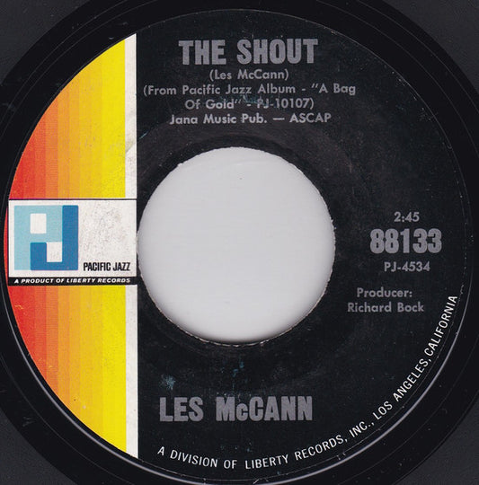 Les McCann : The Shout / (Shades Of) Spanish Onions (7")