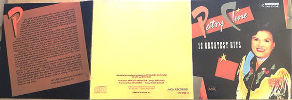 Patsy Cline : 12 Greatest Hits (CD, Comp, Club, RE, RM, Bar)