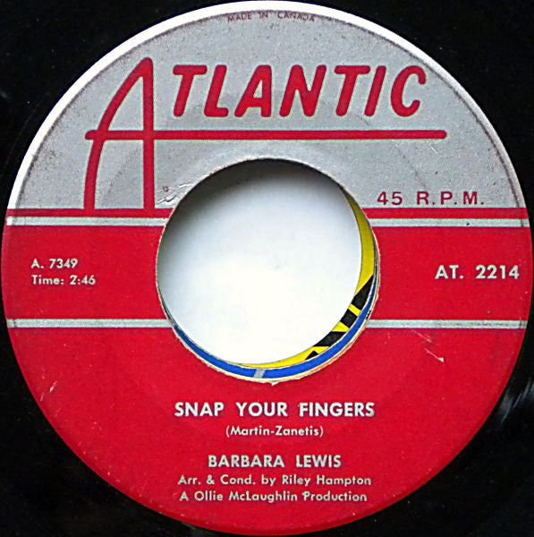 Barbara Lewis : Snap Your Fingers / Puppy Love (7", Single)