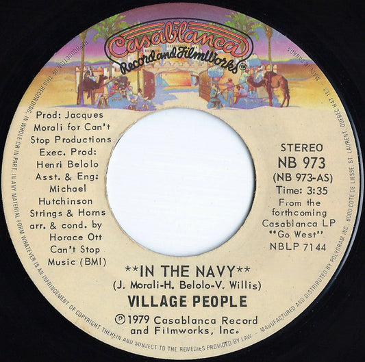 Village People : In The Navy (7", Single)