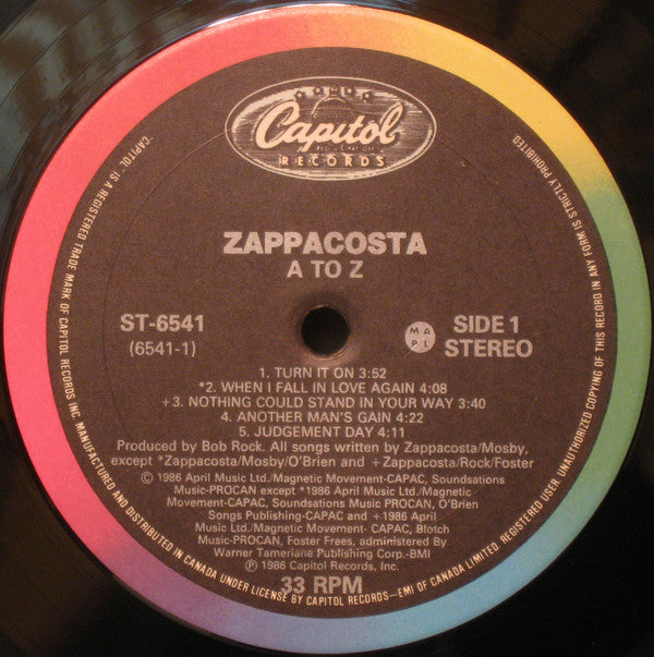 Zappacosta : A To Z (LP, Album)