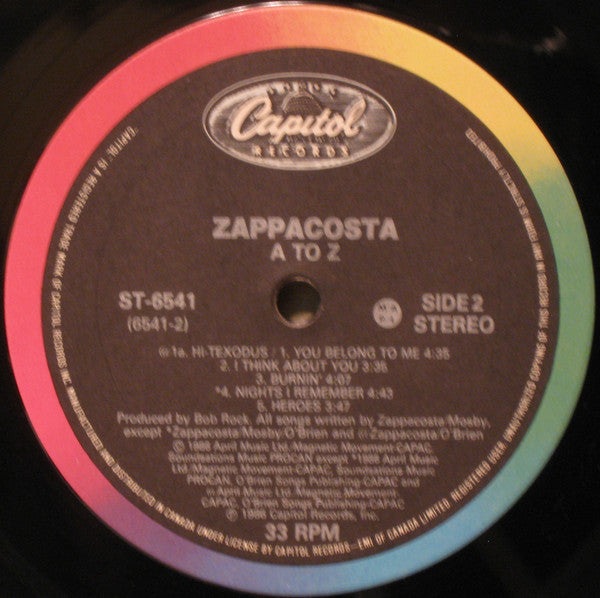 Zappacosta : A To Z (LP, Album)