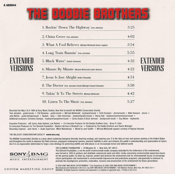 The Doobie Brothers : Extended Versions (CD, Comp)